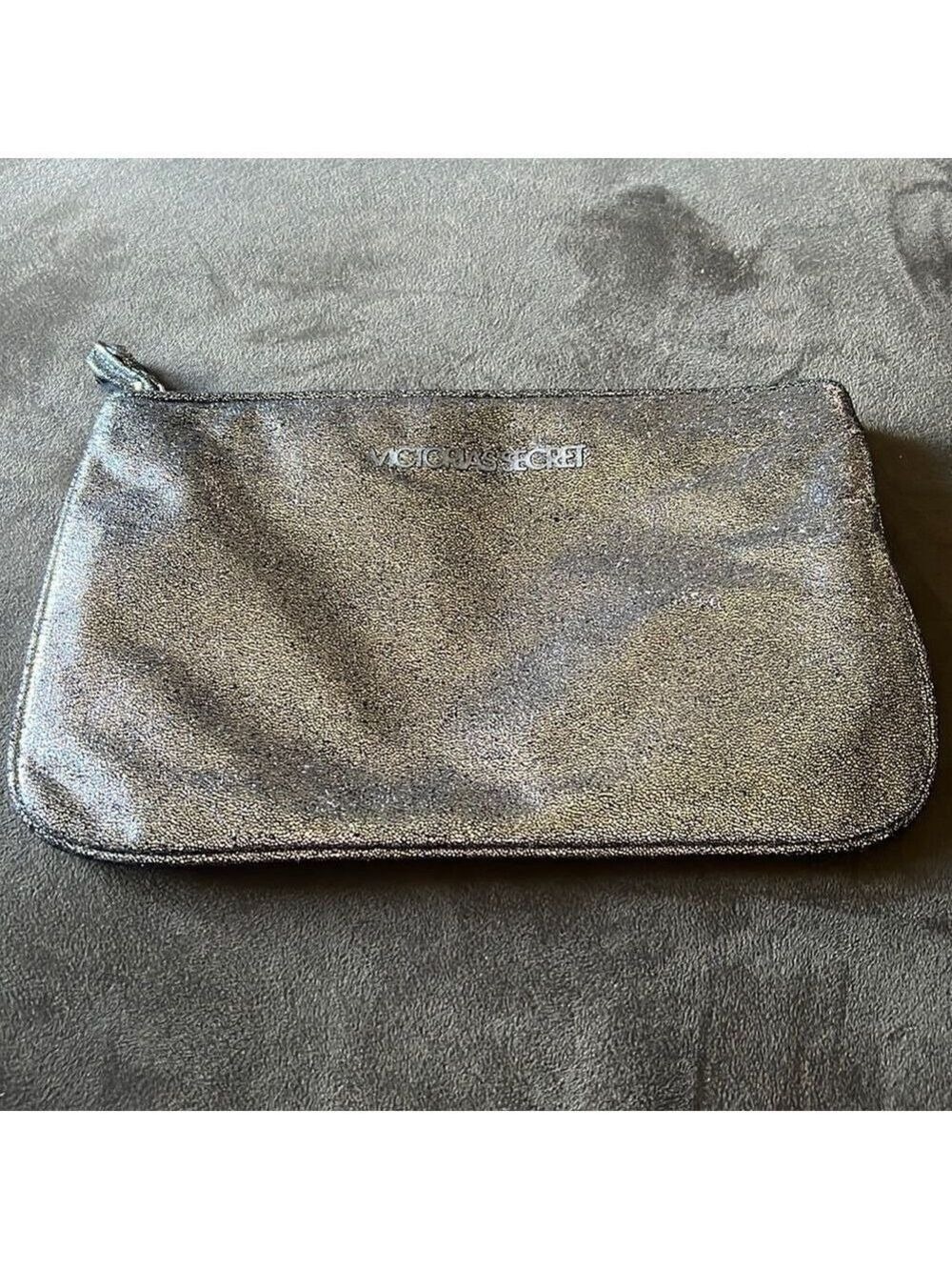 🌟 Victoria Secret Silver Large Clutch